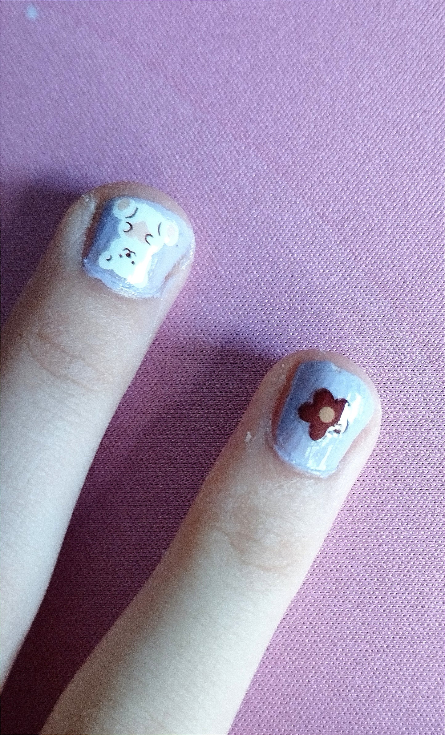 Stickers ongles Ours arc en ciel