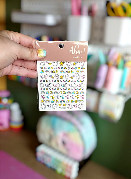 Stickers ongle Licorne
