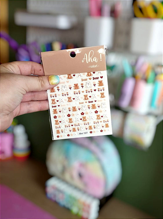 Stickers ongle Ours